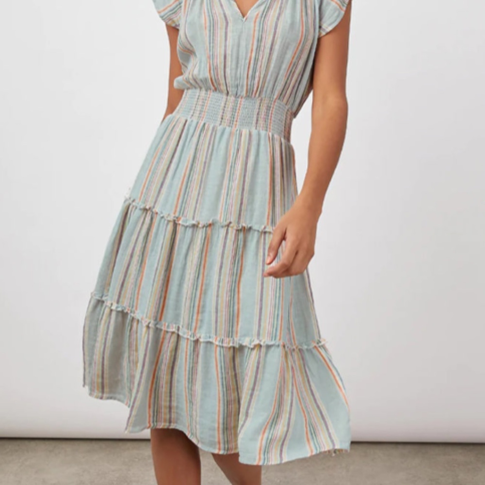 Rails Amelia Sag Harbour Stripe Midi Dress S